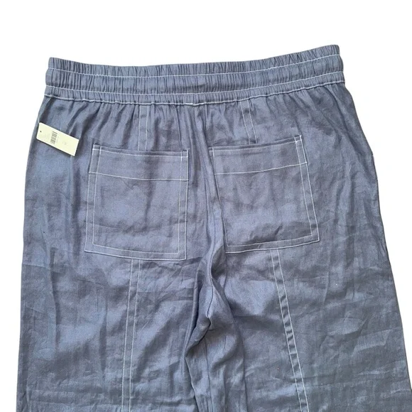 NEW Anthropologie Maeve Tie Waist Wide Leg Casual Breezy Linen Blend Pants XL - Picture 5 of 11